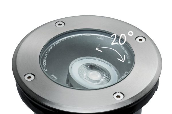 Oprawa dogruntowa Plug & Shine FLOOR regulowana 20st. 6W 3000K 428lm IP67 24V srebrny / metal - obrazek 3