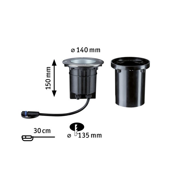 Oprawa dogruntowa Plug & Shine FLOOR regulowana 20st. 6W 3000K 428lm IP67 24V srebrny / metal - obrazek 6