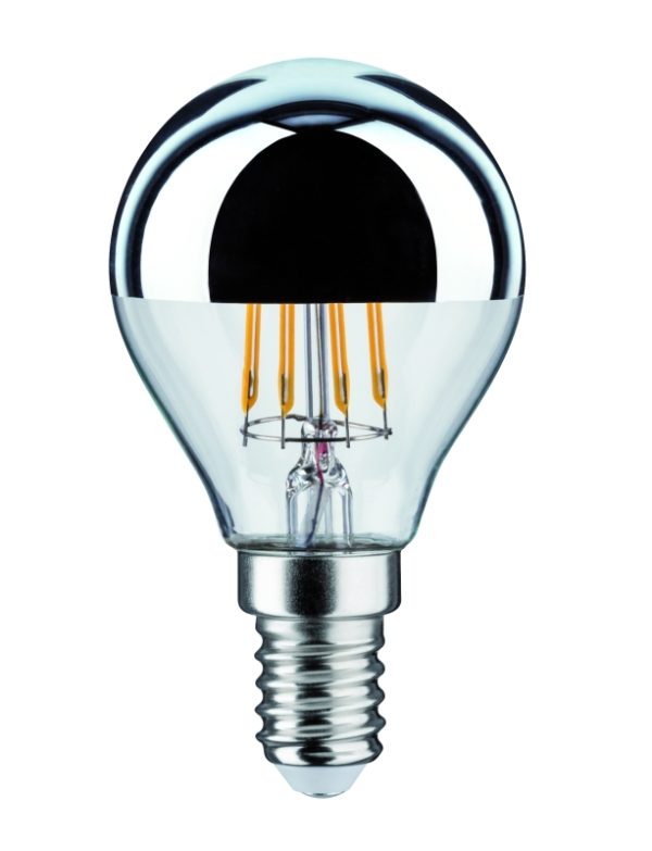 Źródło światła LED Kropla zwierciadło 4,8W 230V 400lm E14 2700K Srebrny ściemniany - obrazek 2