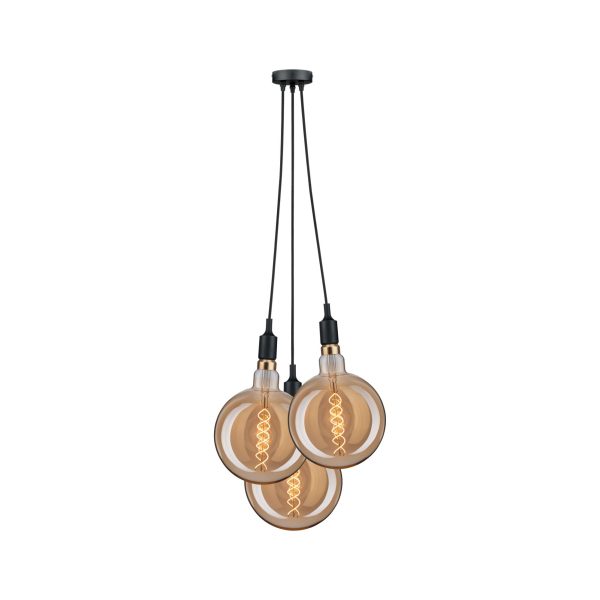 Lampa wisząca KETIL Neordic E27 max. 3x20W IP20 230V czarny / metal / tworzywo sztuczne - obrazek 3