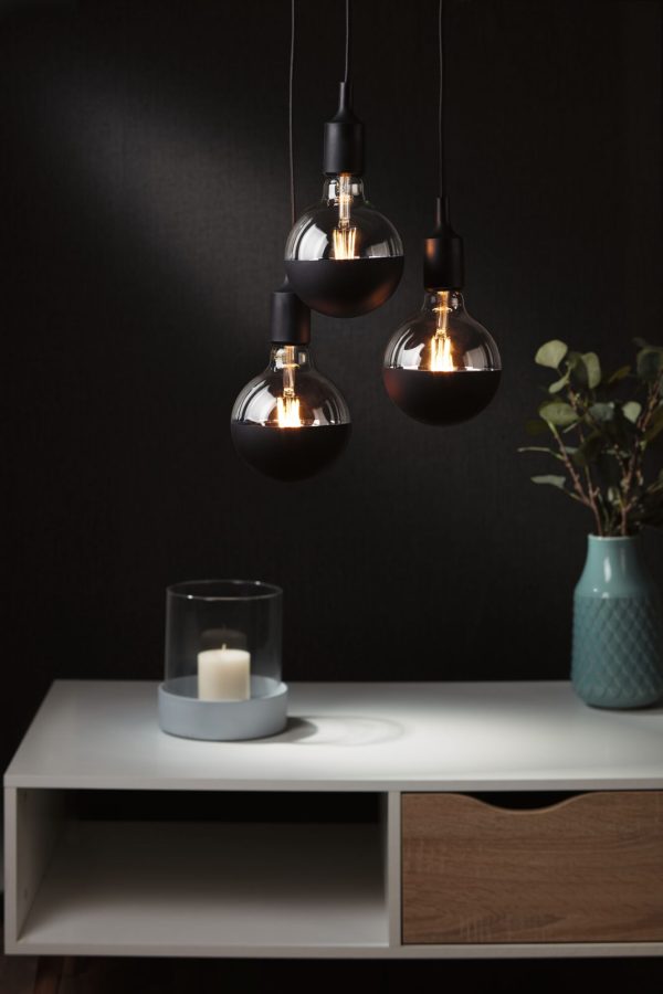 Lampa wisząca KETIL Neordic E27 max. 3x20W IP20 230V czarny / metal / tworzywo sztuczne - obrazek 5