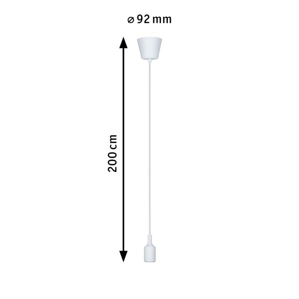 Lampa wisząca KETIL Neordic E27 max. 60W IP20 230V biały / tworzywo sztuczne - obrazek 6