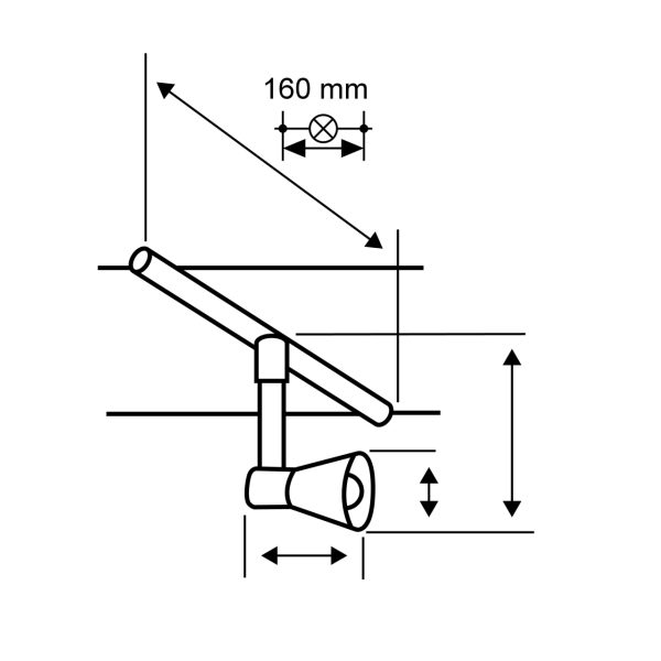 System linkowy zestaw Sheela max5x10W GU5,3 Chrom mat/Chrom 12V DC 60VA twszt/metal - obrazek 2
