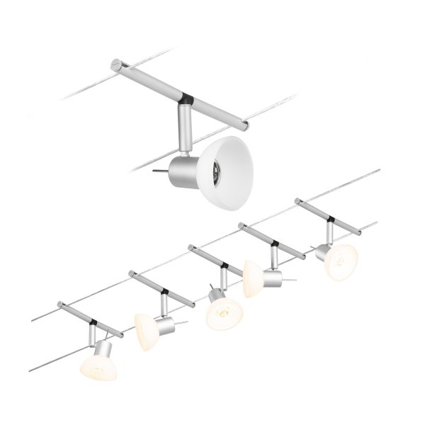 System linkowy zestaw Sheela max5x10W GU5,3 Chrom mat/Chrom 12V DC 60VA twszt/metal - obrazek 5
