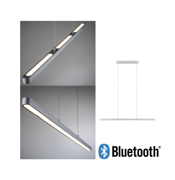 Lampa wisząca LENTO LED DIM SM Bluetooth 43W 1700lm 2700K-6000K 230V chrom matowy / aluminium - obrazek 3