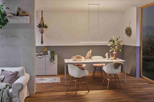 Lampa wisząca LENTO LED DIM SM Bluetooth 43W 1700lm 2700K-6000K 230V biały / aluminium - obrazek 5