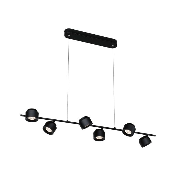 Lampa wisząca PURIC PANE LED SH Zigbee 6X6W 2700K DIM 450lm 2700K IP20  230V czarny mat /metal - obrazek 3