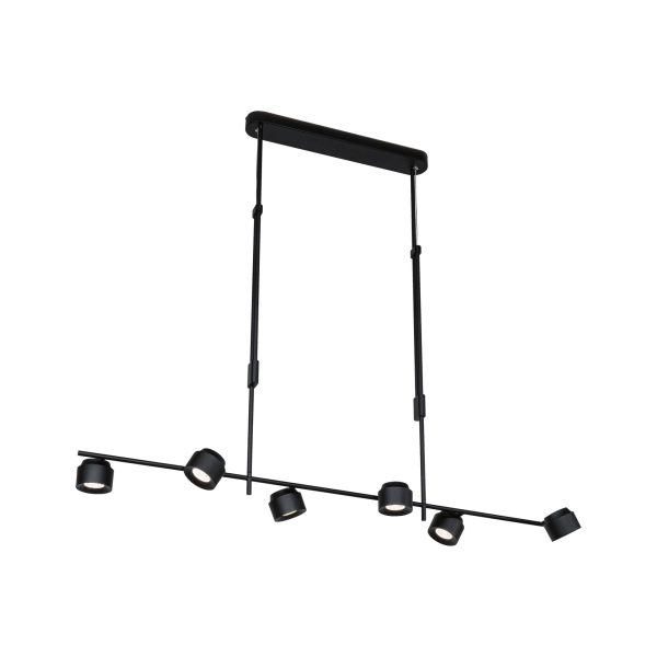 Lampa wisząca PURIC PANE LED 6x6,5W 1x4.5W 3-STEP DIM 2700K 230V czarny metal - obrazek 2