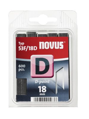 Zszywki typ D 53 F/18 D NOVUS super stabilne [600 szt.]