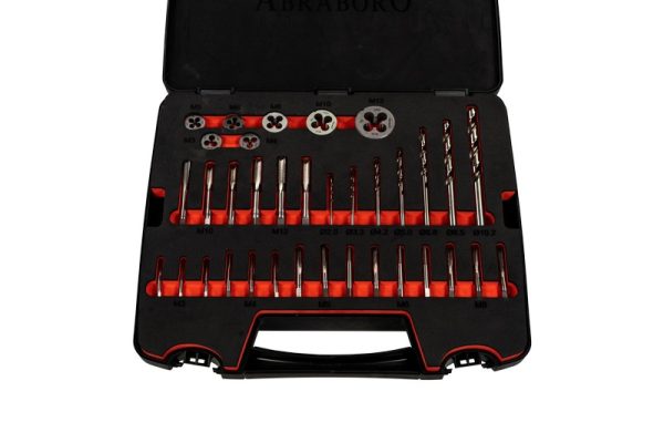 Zestaw gwintowników M3-M12 ABRABORO, HSS-G [45 cz.]