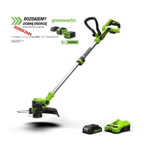 24V Podkaszarka GREENWORKS Zestaw Ład.+ 2,0 Ah