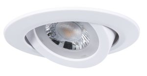 Zestaw 3 opraw wbudowanych LED 3x4.8W wychylna 70 stopni 450lm 3000K 230V biały matowy / tworzywo sztuczne
