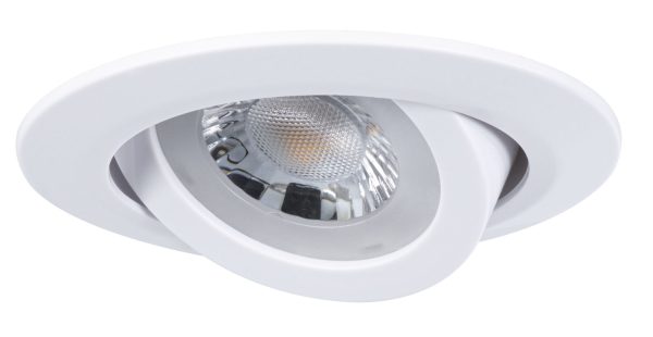 Zestaw 3 opraw wbudowanych LED 3x4.8W wychylna 70 stopni 450lm 3000K 230V biały matowy / tworzywo sztuczne