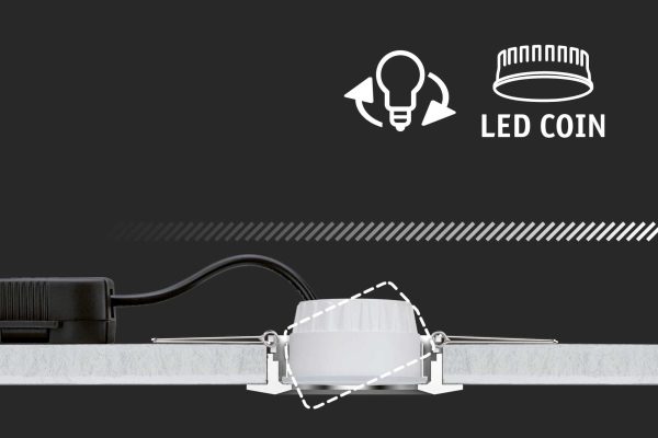 Źródło światła NOVA PLUS COIN LED DIM 6.3W 430lm 50mm 2700K 230V satyna - obrazek 2