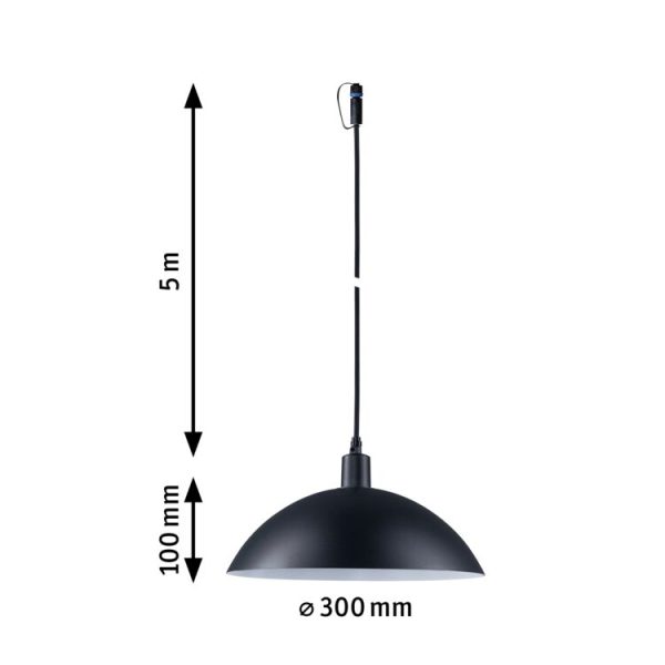 Lampa wisząca MAPALO Plug & Shine 2W 3000K IP44 24V antracyt