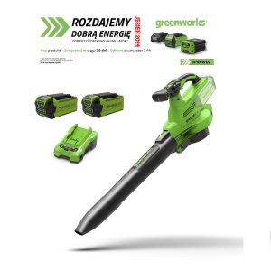 GD40BVIIK2x - dmuchawa/odkurzacz 40V zestaw