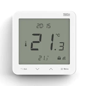 R-8pz PLUS BIAŁY - Bezprzewodowy regulator temperatury