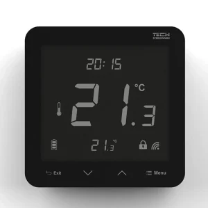 R-8s PLUS CZARNY - Bezprzewodowy regulator temperatury