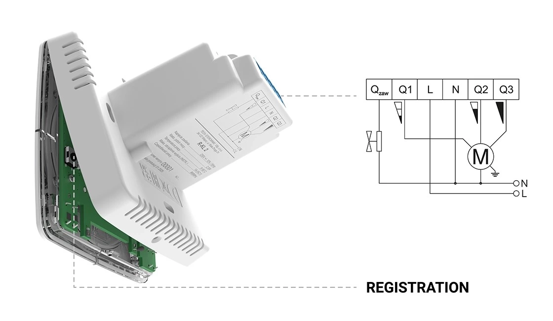 R-KL2 - Regulator pokojowy do klimakonwektora