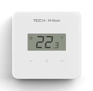 R-S2 BIAŁY – Przewodowy regulator pokojowy Sinum
