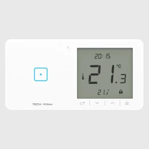 WSR-01mL BIAŁY - Regulator pokojowy + włącznik jednopolowy Sinum