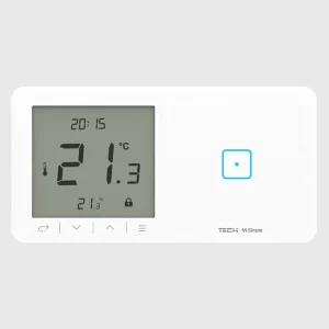 WSR-01mP BIAŁY - Regulator pokojowy + włącznik jednopolowy Sinum