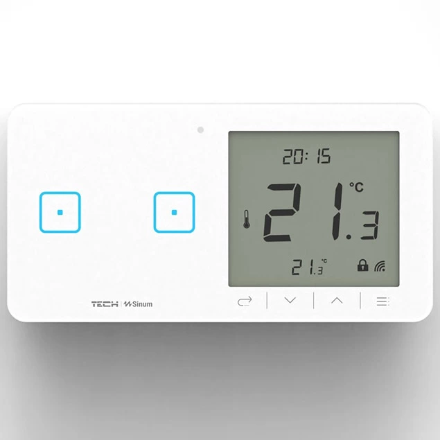 WSR-02L BIAŁY - Regulator pokojowy + włącznik dwupolowy