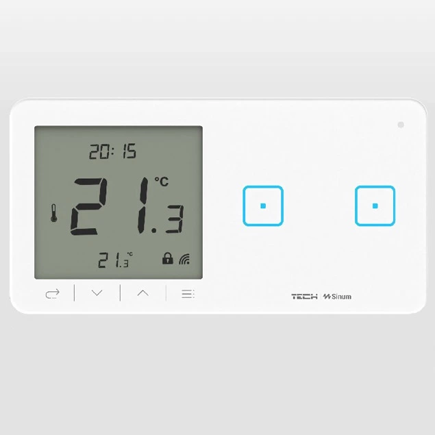 WSR-02P BIAŁY - Regulator pokojowy + włącznik dwupolowy