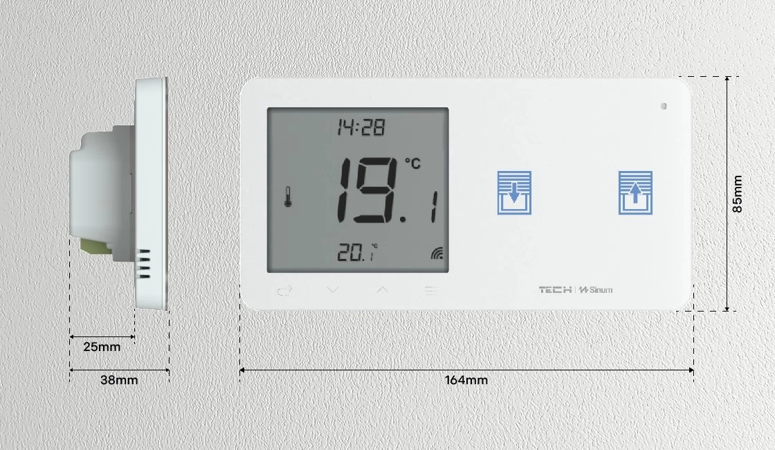 WZR-02 - Regulator pokojowy + włącznik rolet