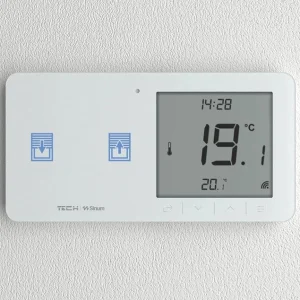 WZR-02L BIAŁY - Regulator pokojowy + włącznik rolet