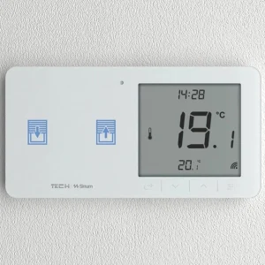 WZR-02mL BIAŁY - Regulator pokojowy + włącznik rolet