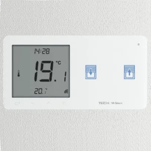 WZR-02mP BIAŁY - Regulator pokojowy + włącznik rolet