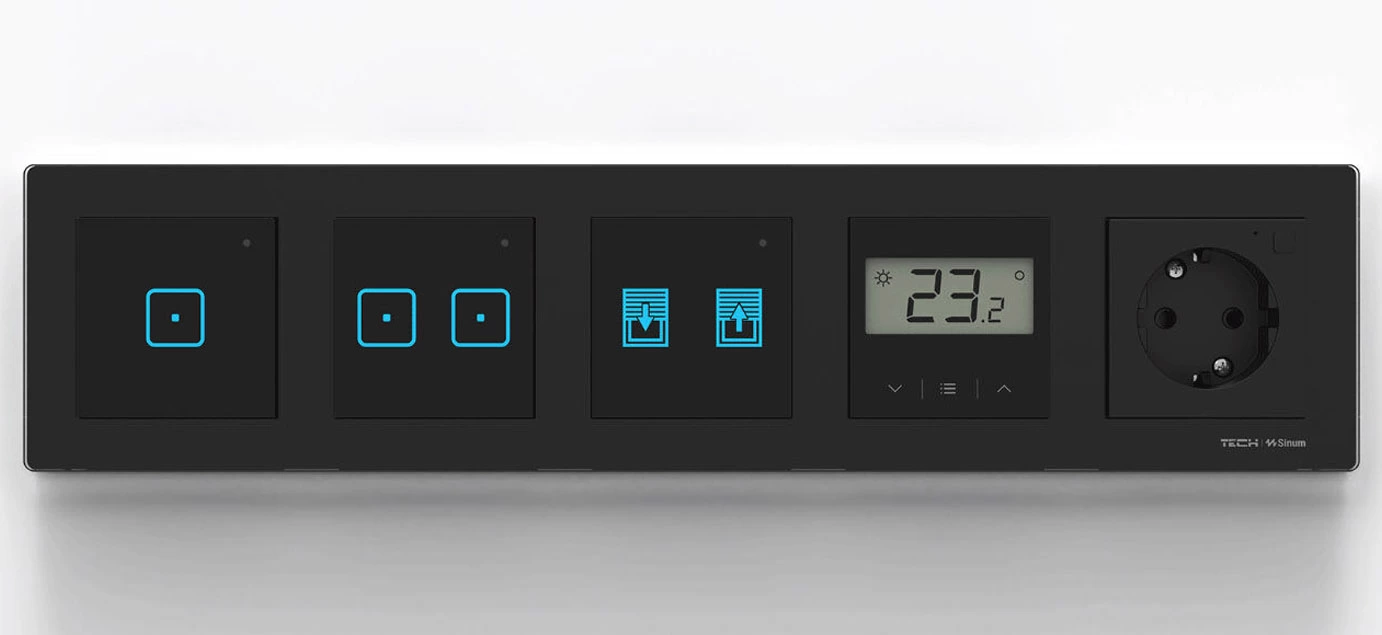 F-8z - Bezprzewodowy regulator pokojowy doramkowy