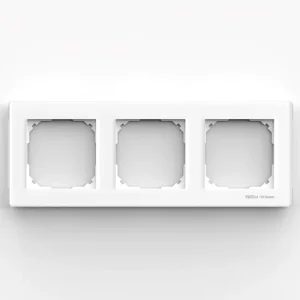 FG-03 BIAŁY - Ramka 3x szklana pozioma