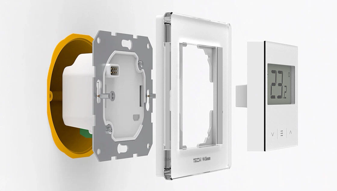 FR-S2 - Bezprzewodowy regulator pokojowy doramkowy