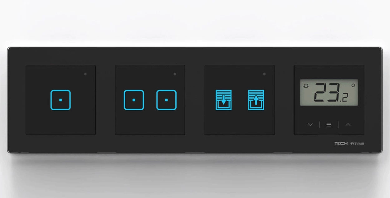 FR-S2 - Bezprzewodowy regulator pokojowy doramkowy