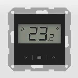 FR-S2 CZARNY - Bezprzewodowy regulator pokojowy doramkowy