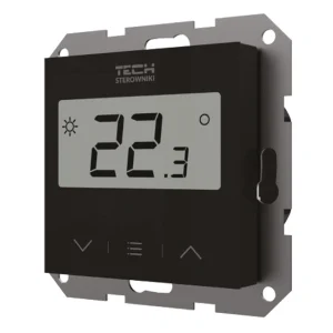 F-12b CZARNY - Regulator pokojowy doramkowy